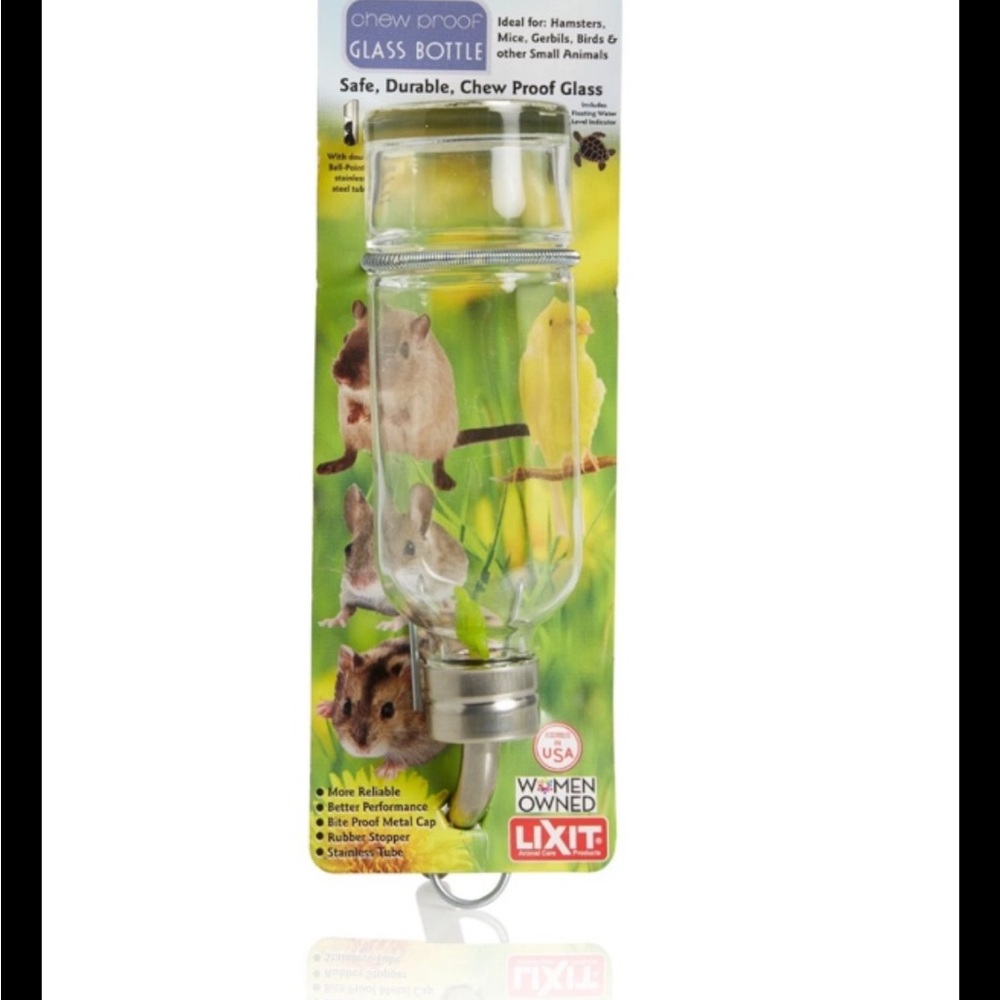 One proof glass bottle animals cage